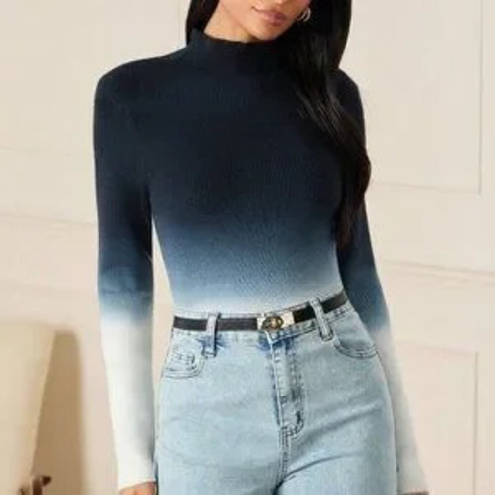 ZARA Multicolor Elegant Women's Ombre Sweater